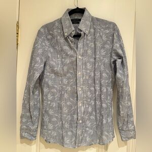 Kenneth Cole Black and White Striped Shirt